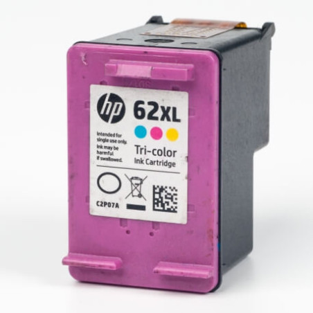 Empty cartridge HP® C2P07AE for HP62XL Color