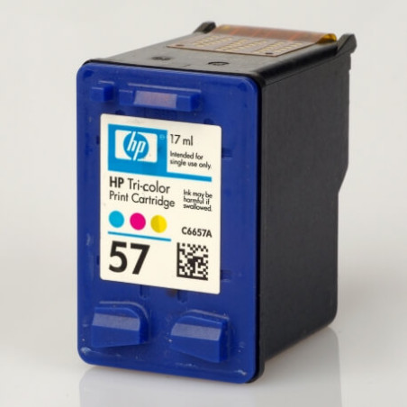 C. vide HP® C6657 POUR HP57